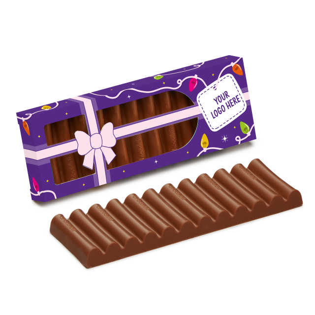 Winter Collection – Eco 12 Baton Present Box – Milk Chocolate³